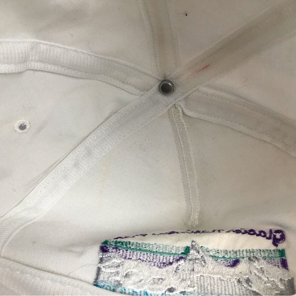 Montana Glacier National Park 80s Vintage White SnapBack Rocky Mountains Hat OS - Picture 10 of 12